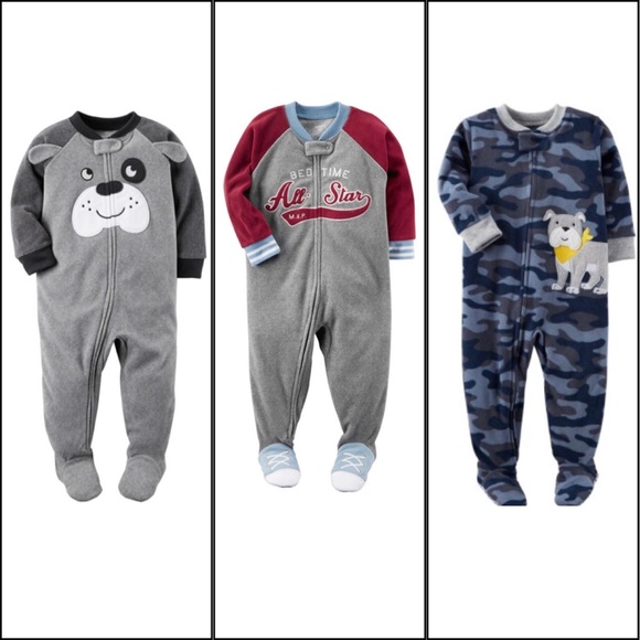 carters baby boy fleece pajamas